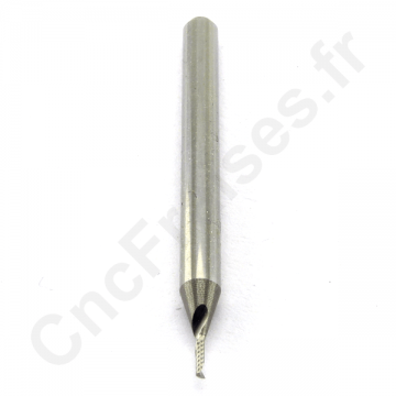 Fraise 1 dent 0.8mm lc 3mm speciale aluminium Fraise 1 dent 0.8mm lc 3mm speciale aluminium