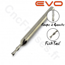 Fraise 2 dents coupe à gauche FishTail diamètre de coupe 1.5mm longueur utile 6mm queue 3.175mm EVO