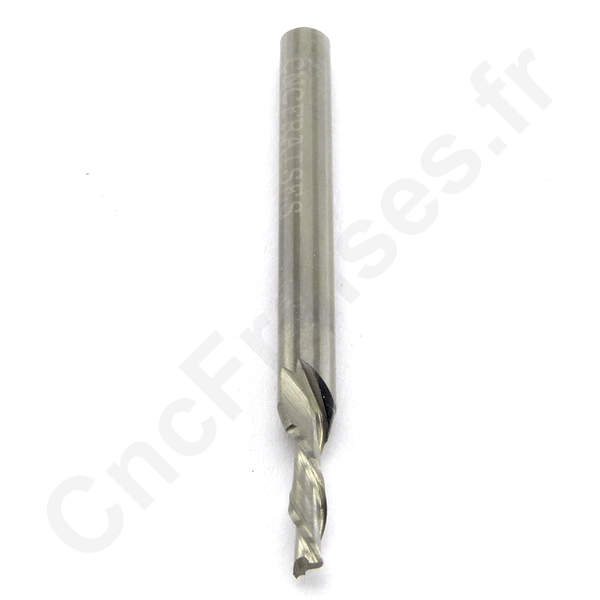 Fraise 2 dents coupe à gauche FishTail 2 mm LU 8 mm Q 3.175 mm EVO