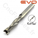 Fraise 2 dents fishtail - Ø 6mm - Longueur utile 25mm - Q 6mm EVO