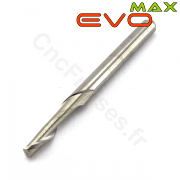 Fraise 1 dent carbure 3mm LU 9mm Q 3.175mm EVOMAX