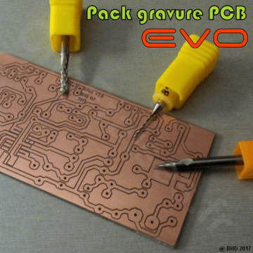 JEU D'OUTILS EFFICACE pour la gravure de circuits imprimés avec