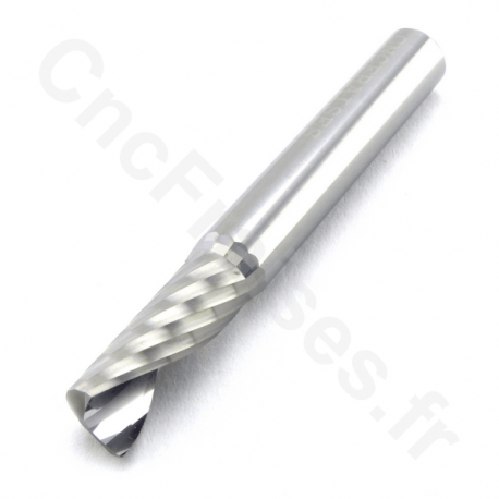 ENT 10031 Fraise à Rainurer Hélicoïdale Carbure Monobloc - Queue 8mm Diamètre 8mm NL 42mm GL 90mm - 2 Dents