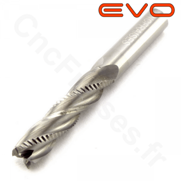 Fraise 4 dents ebauche bois 6 mm LU 25mm Q 6mm EVO Fraise 4 dents ebauche bois 6 mm LU 25mm Q 6mm EVO