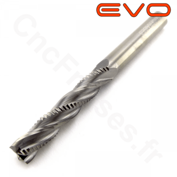 Fraise 4 dents ebauche bois 8 mm LU 42mm Q 8mm EVO Fraise 4 dents ebauche bois 8 mm LU 42mm Q 8mm EVO
