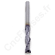 Fraise 2 dents FishTail 3.17mm LU 12mm Q 3.175mm EVOBLACK V-Carving Cleaning