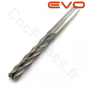 Fraise 4 dents ebauche bois 6 mm LU 35mm Q 6mm EVO Fraise 4 dents ebauche bois 6 mm LU 35mm Q 6mm EVO