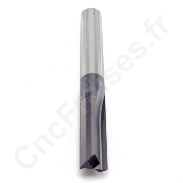 Fraise 2 dents droites carbure 6mm LU 17 mm Q 6 mm EVOBLACK