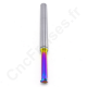 Fraise a fileter 1 dent M5 carbure queue 4 mm DLC Plexiglas, PMMA