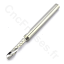 Fraise carbure 1 dent 2.5 mm longueur utile 13 mm