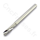 Fraise carbure 1 dent 3.17 mm longueur utile 12 mm