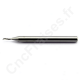 Fraise carbure 1 dent 1mm longueur utile 3mm queue 3.175mm