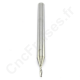 Fraise carbure 1 dent 1mm longueur utile 3mm queue 3.175mm PMMA, Forex, Thermoplastiques