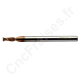 Fraise carbure 2 dents helicoidale revêtue TiSiN HRC45 Diametre 3 mm Queue 4 mm Matieres ferreuses