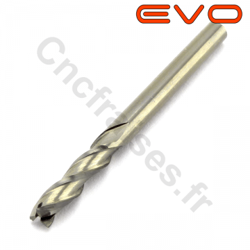 Fraise 3 dents 3.175 mm LU 12mm Q 3.175mm EVO