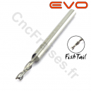 Fraise 2 dents FishTail 1.5mm LU 6mm Q 3.175mm EVO