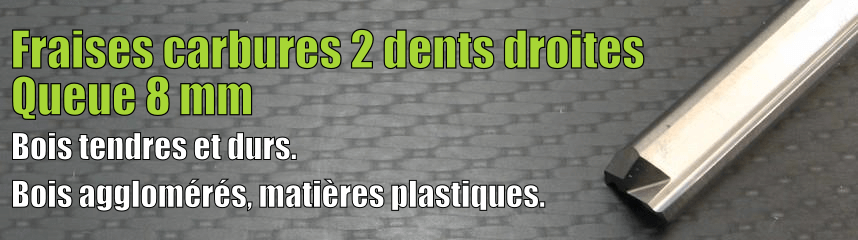 Carbures 2 dents droites