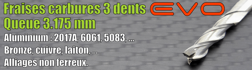 Carbures 3 dents EVO