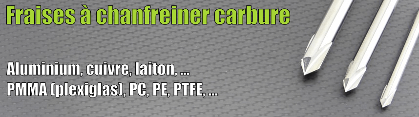 1 pc fraise à chanfreiner fraise en bout alliage carbure fraise en métal  CNC 60 90 120 degrés enduit 3 flûte chanfrein fraise en bout,3X50LX60R :  : Commerce, Industrie et Science